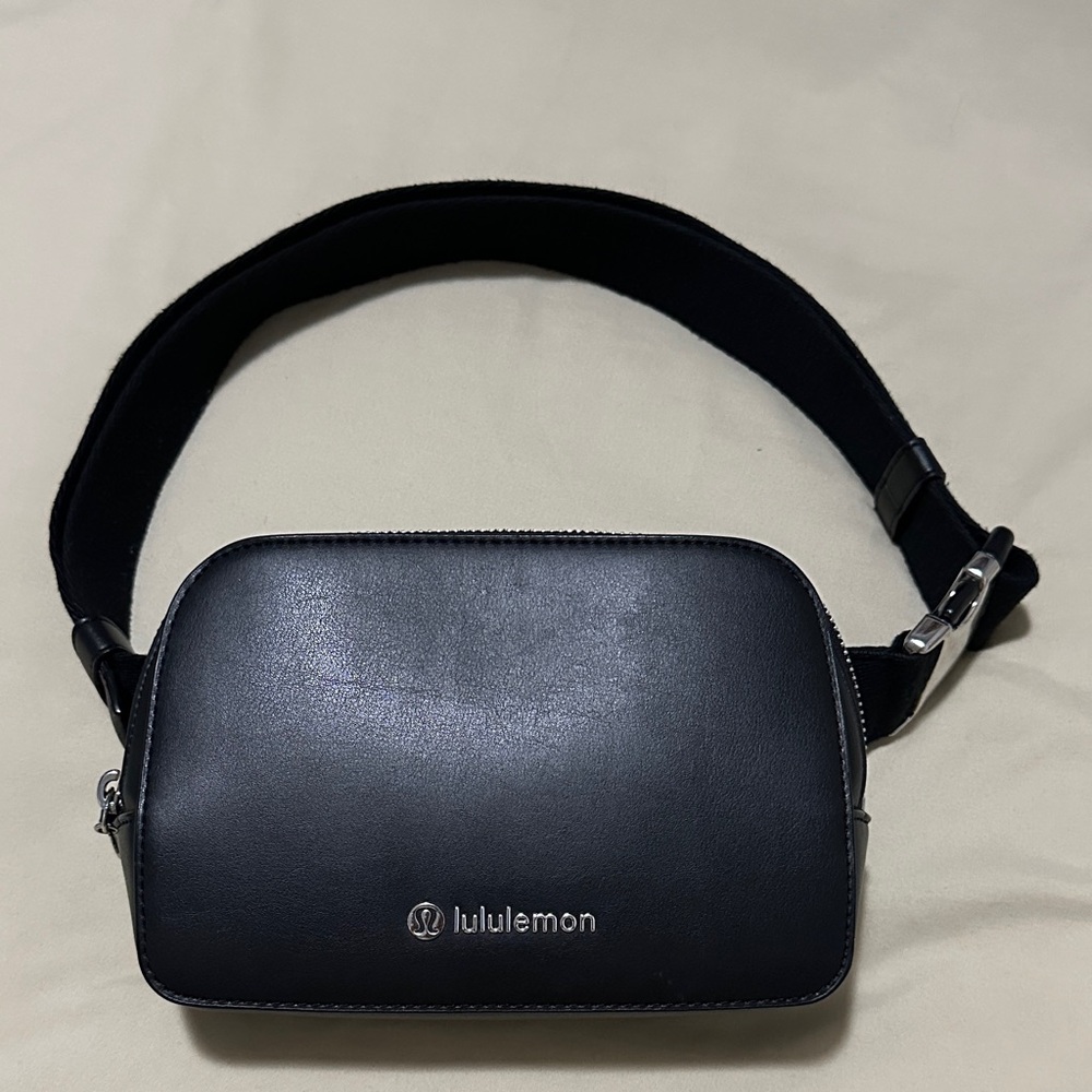 Lululemon Black Leather Belt Bag